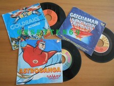 45' sigle cartoni UFO ROBOT GOLDRAKE + GATCHAMAN + ASTROGANGA originali