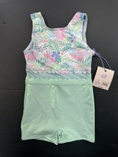 More Than Magic Teal Floral Gymnastics Leotard Size 4T Toddler NEW NWT NEWWWW