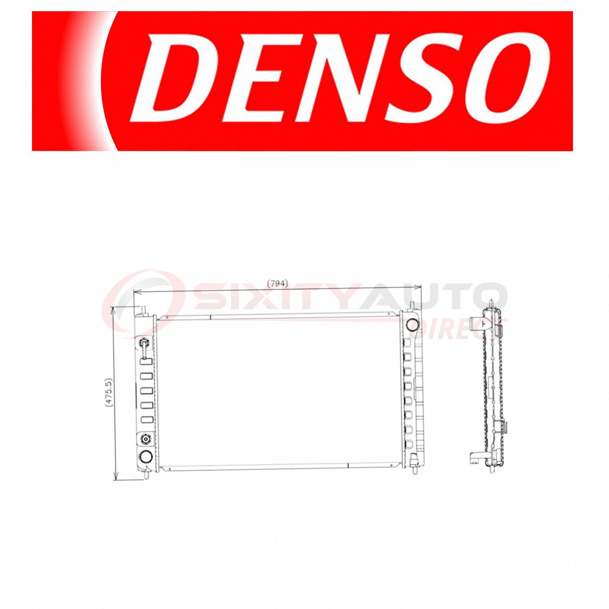 DENSO 221-3407 Radiator for CU2988 8012988 434094 3433 3345 2988 21460-ZN50A xm