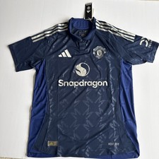 Adidas Manchester United Authentic 2024-25 Jersey Men's L 150 NWT IU1391 Blue