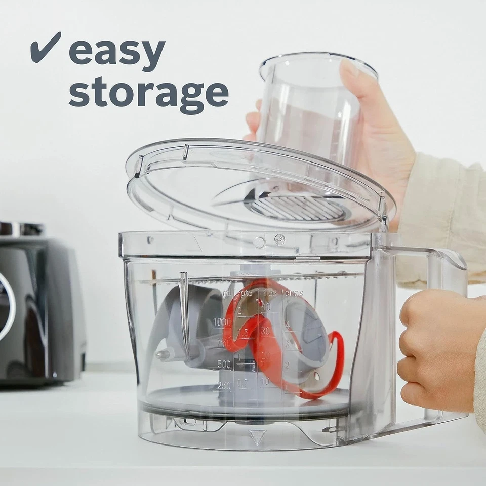 Bosch Food Processor MCM3201B 800W 2.3L Bowl 1 Litre Blender Black - Image 4 of 4