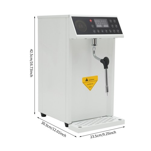 1300W Steam Milk Frother Commercial Steam Milk?Foam?Machine 8L Milk FrotherUS