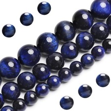 Natural Blue Tiger Eye Beads, Grade AAA Gemstone Round Loose Beads 8MM,