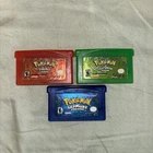 New ListingPokemon LeafGreen FireRed And sapphire lot  GBA Authentic