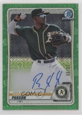 2020 Bowman Chrome Mega Box Mojo Green Refractor /99 Robert Puason Auto 11tc