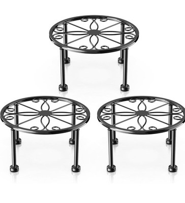 Elegant 3 Pack Decorative Round Flower Stand
