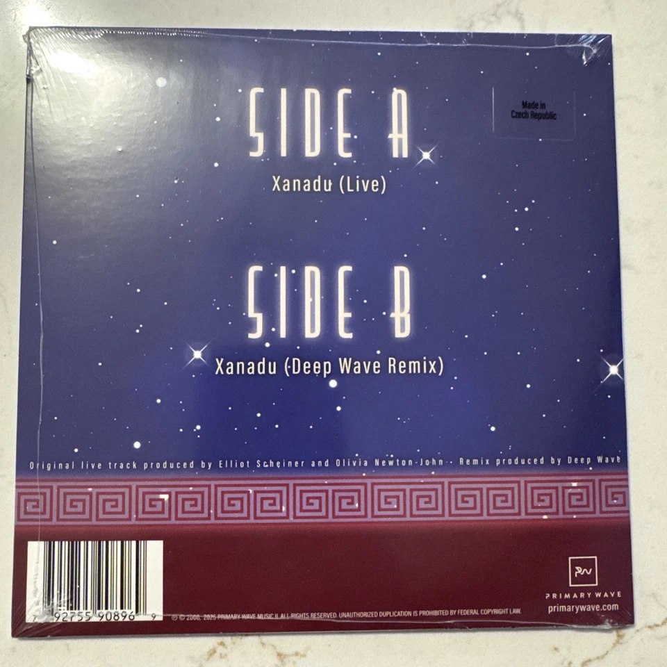 RSD BLACK  FRIDAY 2025 SEALED OLIVIA NEWTON JOHN XANADU 7” PURPLE GLITTER VINYL - Image 3 of 3