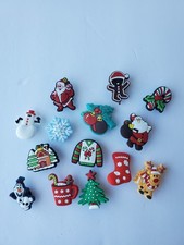 Crocs Charms Christmas Holiday Lot Of 14 Santa Olaf Christmas Tree Stocking Gift
