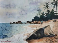 ORIGINAL Watercolor Painting "Samui, Thailand" 9" X 12"