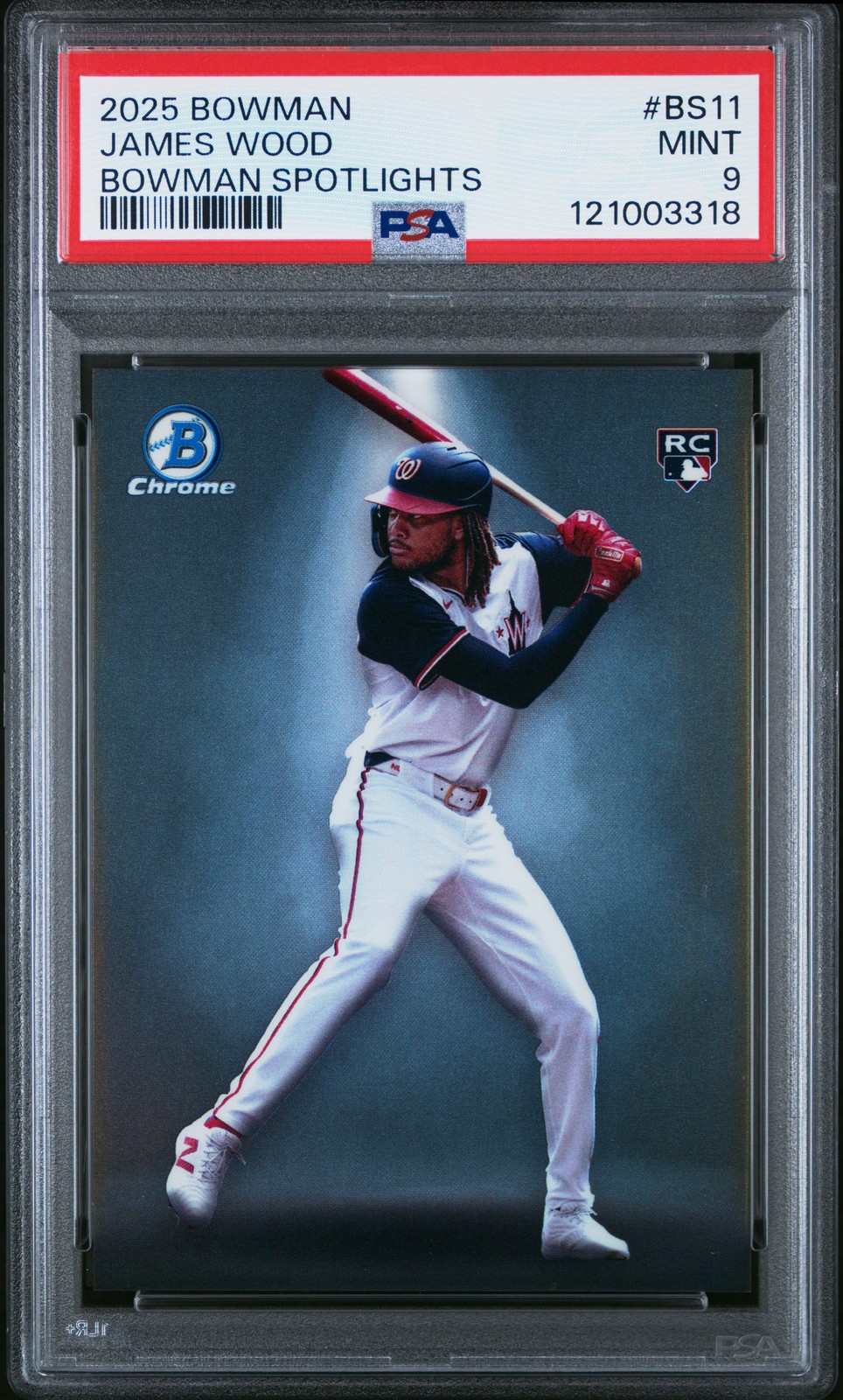 2025 BOWMAN BOWMAN SPOTLIGHTS #BS11 JAMES WOOD PSA 9