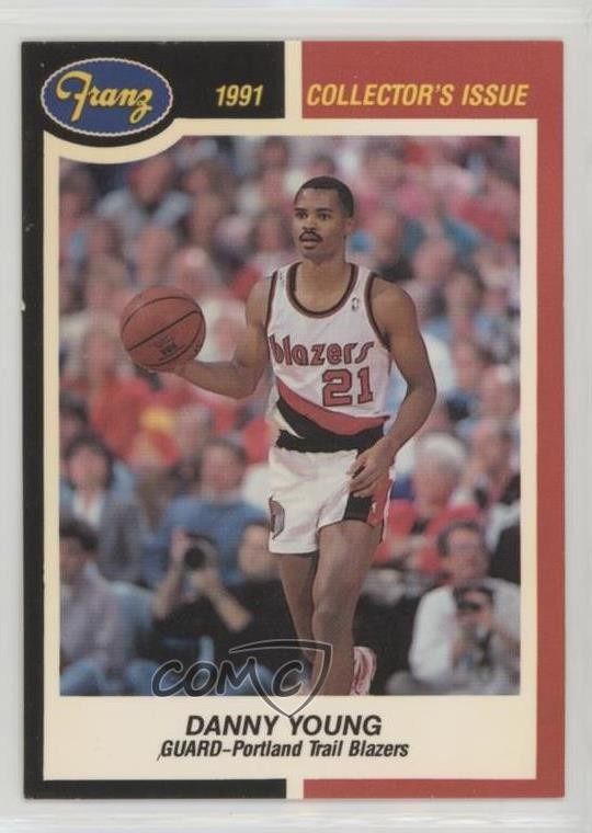 1990-91 Franz Portland Trail Blazers Danny Young #20 0o9