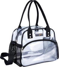 USPECLARE Clear Multi-Purpose Tote Bag, Transparent Lunch Bag with Removable