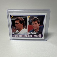 1989 Topps League Leaders Mike Cofer Scott Norwood #220 Rookie Football Card. rookie card picture