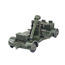 Vintage Dinky Toys No. 161B Military Anti Aircraft Gun on Trailer Green Unboxed.