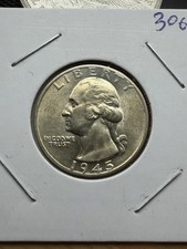 1945 Washington Quarter - AU-Unc - As Shown! (#3061)