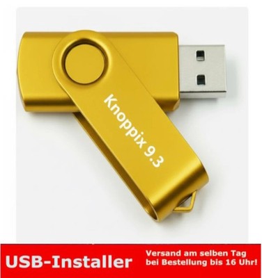 Knoppix 9.3 Linux Live-System  16 GB USB-Stick Betriebssystem
