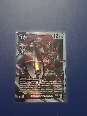 #ad Digimon CCG Chaosdramon EX3 013 Foil $2.00