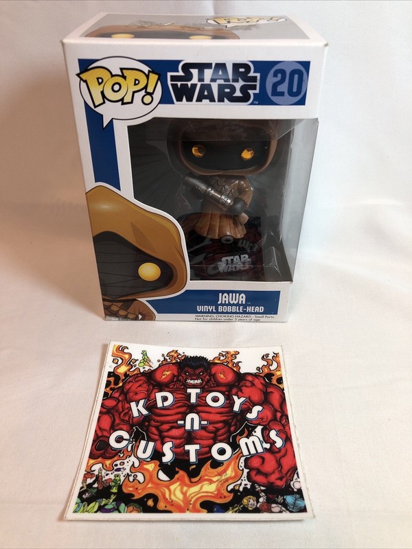 Funko Pop! Star Wars Jawa #20 Vinyl Bobble-Head Figure (1st released blue box) 
