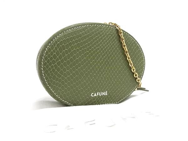 CAFUNE Python embossed leather shoulder bag poche… - image 1