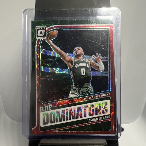 Panini 2024-25 Donruss Optic Damian Lillard Milwaukee Bucks Prizm #18