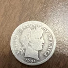 1904 Barber Liberty Head Dime 90% silver Actual coin Worth To Fill A Spot