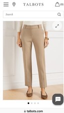 Talbots Hampshire Ankle Pants Straight Leg Sits At Hips Size 14 NWT 99