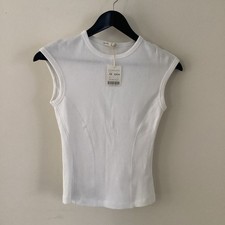 BNWT Ladies Oysho White Fitted Top, UK Size XS, Tagged