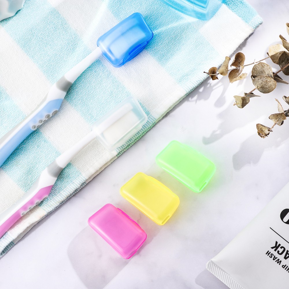 10 Pcs Toothbrush Head Protection Protective Cover Travel Ca