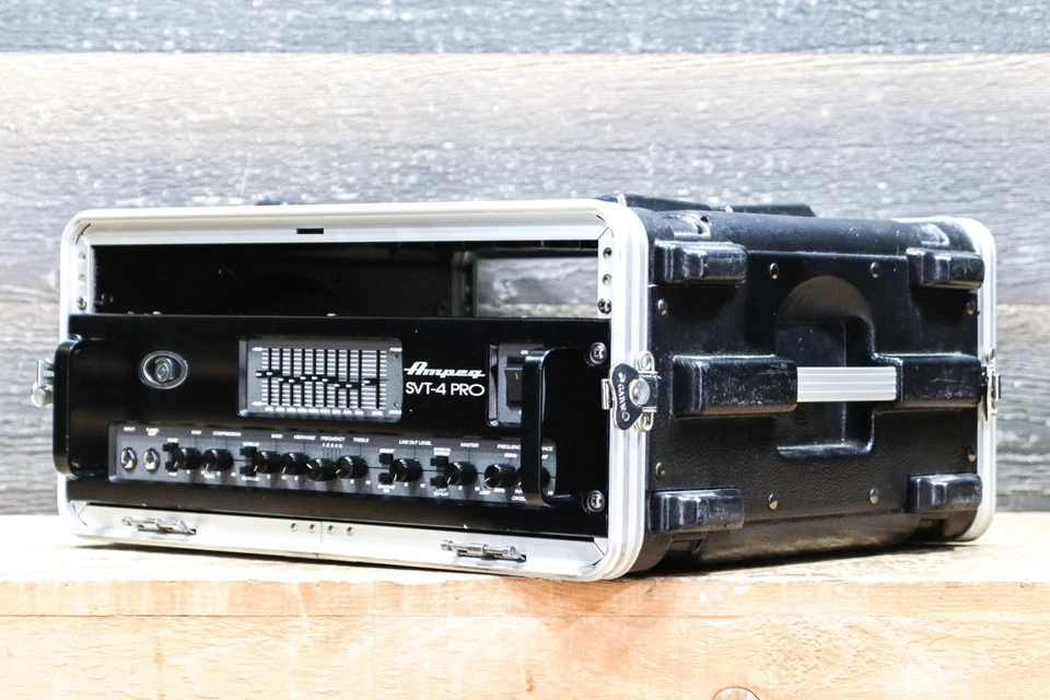 Ampeg SVT-4 Pro 1200W Solid State / Tube Preamp Bass Amplifier Head w/Gator Case - Image 2 of 4