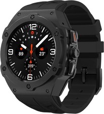 Luxury Aluminum Case with Band for Samsung Galaxy Watch Ultra 47mm, Rugged Metal