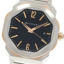 BVLGARI OCTO ROMA 103210/OCP41SG Date Brown Dial Automatic Men's Watch_947138