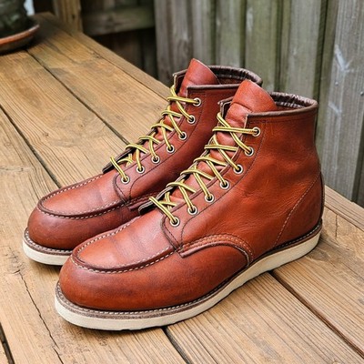 Red Wing 875 Moc Toe Work Boots Oro Legacy Size 11.5 EE Made In USA $330