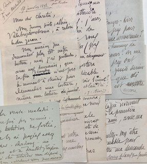 Jean AICARD Correspondance de 7 lettres sur le théâtre