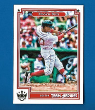 2019 Panini Diamond Kings Team Heroes Mookie Betts Card, Boston Red Sox #TH-1