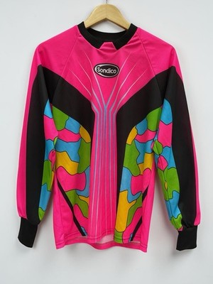 Sondico Goalkeeper Jersey Adult Medium Pink Black Padded Elbows Soccer