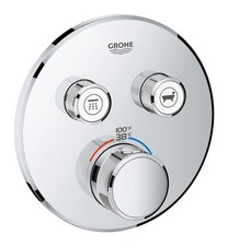 Grohe 29 137 Grohtherm Dual Function Thermostatic Valve Trim Only - Chrome