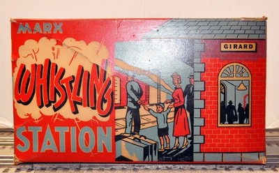 Vintage Marx 2960 Lighted Girard Whistling Station 1950s for sale