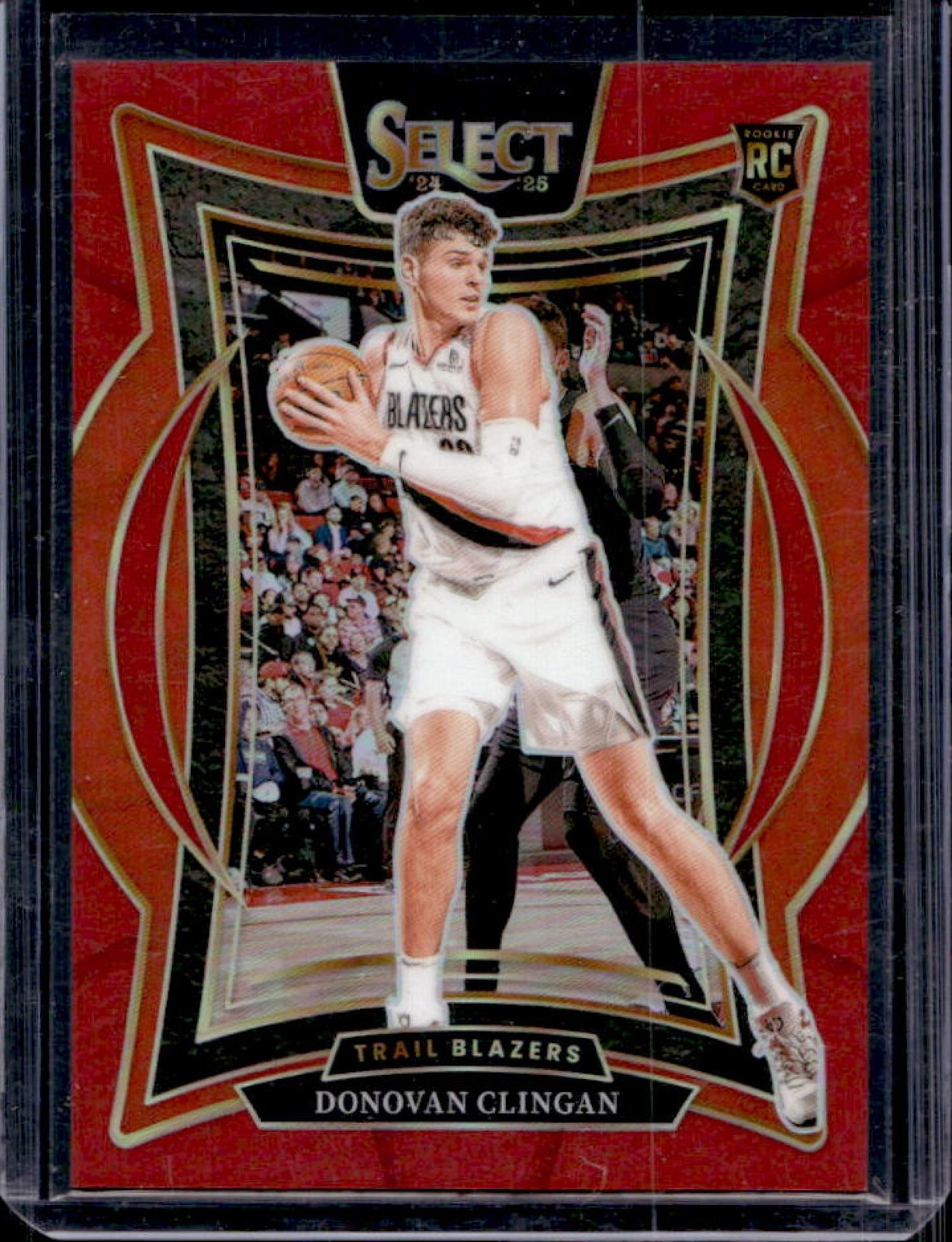 2024-25 Select Donovan Clingan Concourse RC Red Prizm #30/199 Trail Blazers