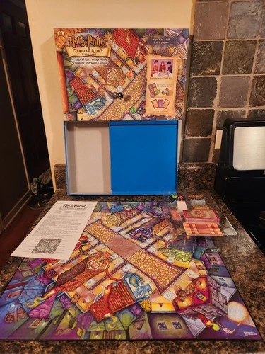 Harry Potter DIAGON ALLEY Mattel 2001 Vintage Board Game *100 Complete*