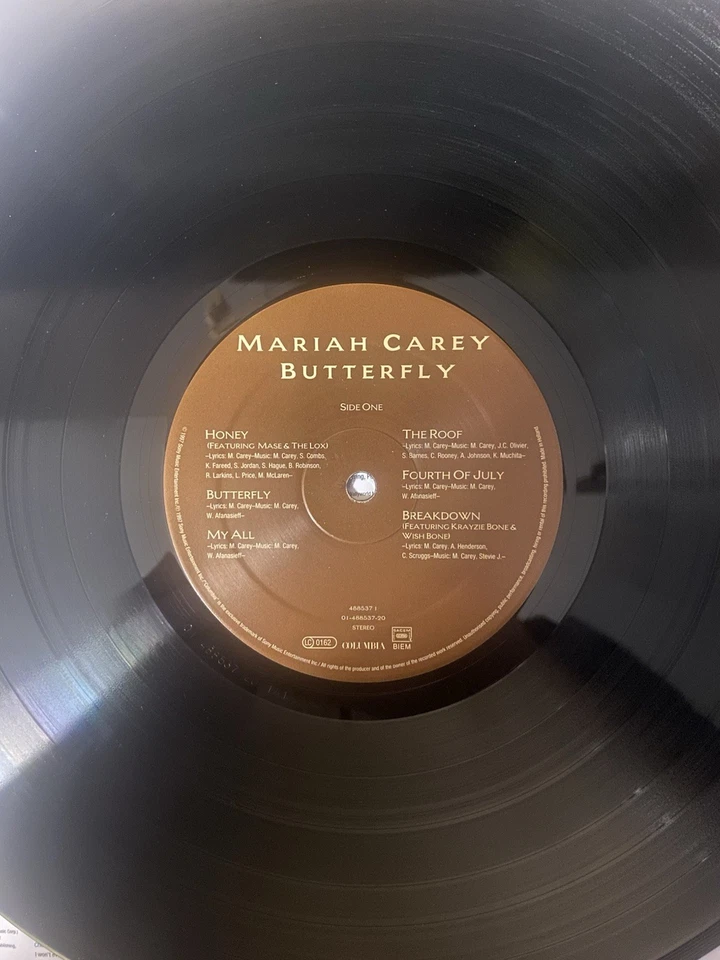 Mariah Carey Butterfly Original 1997 EU Press Vinyl LP Columbia Rec COL 488537 1 - Imagem 3 de 4
