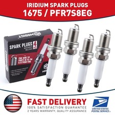 4x PFR7S8EG 1675 OEM Iridium Spark Plugs For Volkswagen Golf & Golf R & GTI 2.0