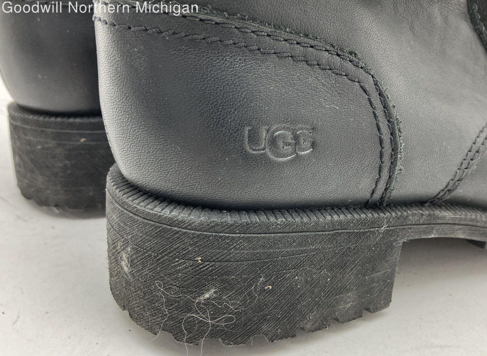 UGG Black Solid Combat Boot Women 6 - image 8