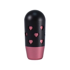 Universal Little Heart Aluminum Black Manual Car Gear Shift Knob Stick Shifter
