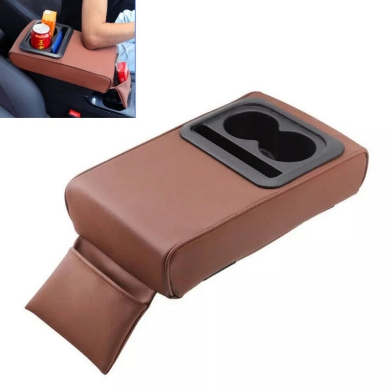 Funda reposabrazos consola central coche impermeable reposabrazos coche cojín con portavasos Foto 3 de 4