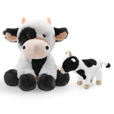 2 Pcs Cow Stuffed Animal Toys Set,8 INCH Soft and Plush Stuffed Animals for G...