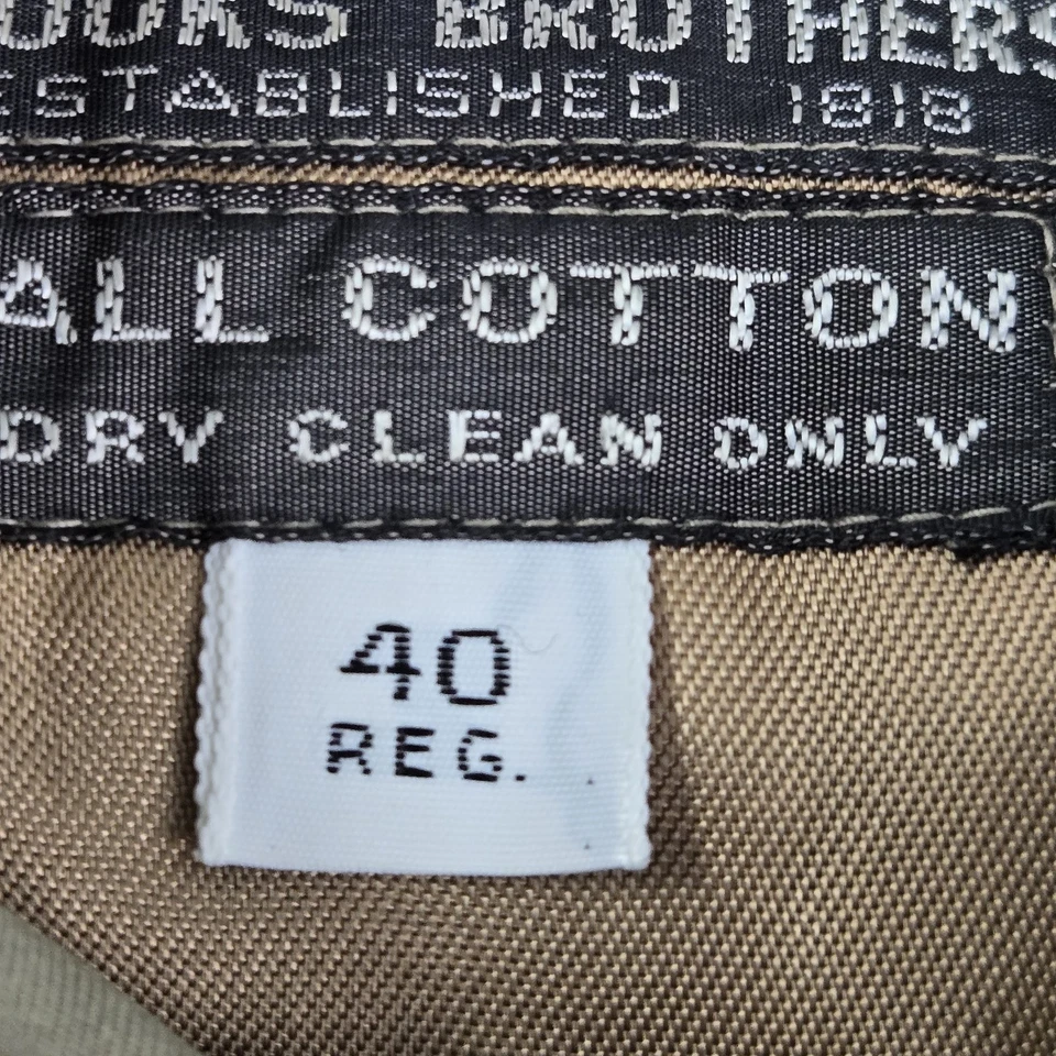 Chaqueta de hombre Brooks Brothers 40 marrón gabardina forrada a cuadros años 80 Inglaterra DE COLECCIÓN Foto 3 de 4