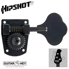 NEW Hipshot HB7 Bass Tuning Keys L3+R1 Tuners Set 27:1 Gear Ratio 3x1 - BLACK