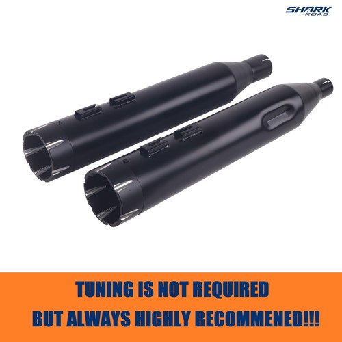 SHARKROAD 4.5 Slip Ons For Harley 2017-UP Touring Exhaust, Road Glide Mufflers - Picture 7 of 10