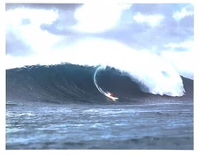 Surf Print- 11.5 x 14.5"  color- Jeff Hakman at Sunset Beach 1973