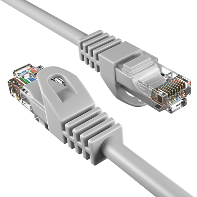 #ad CAT6 Gray Ethernet Patch Cord LAN Network Cable RJ45 25FT 200FT Multi Pack LOT $413.95